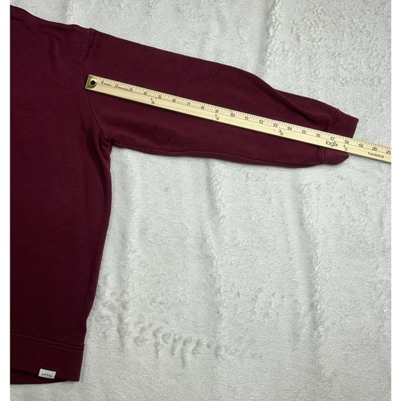 Orvis Womens Size XL Long Sleeve Crewneck Sweater Stretch Comfort Top Maroon - Picture 7 of 8